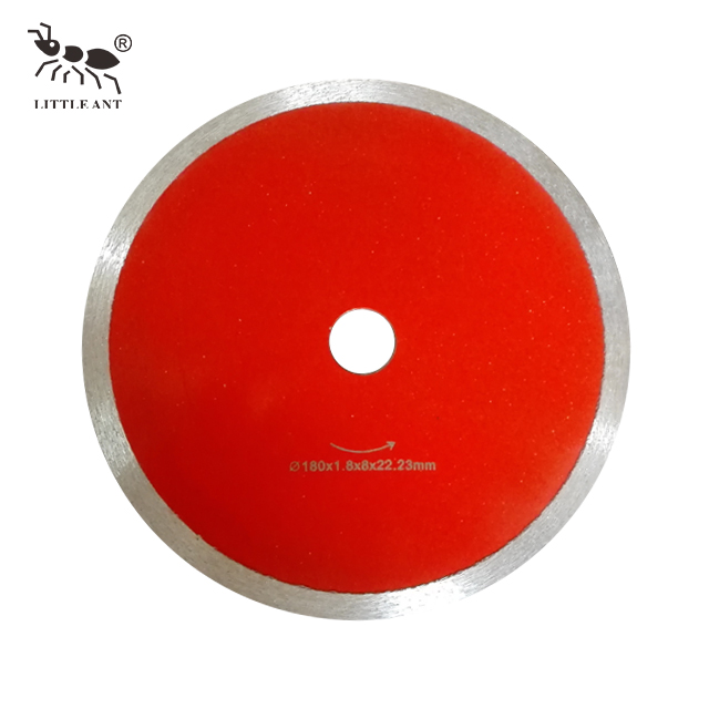 Hoja de sierra continua de diamante para mármol, cerámica, porcelana, redonda, forma de diamante