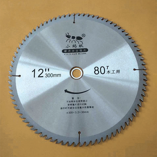 Hoja de sierra circular de corte de madera de 12 pulgadas 80 tcT de madera