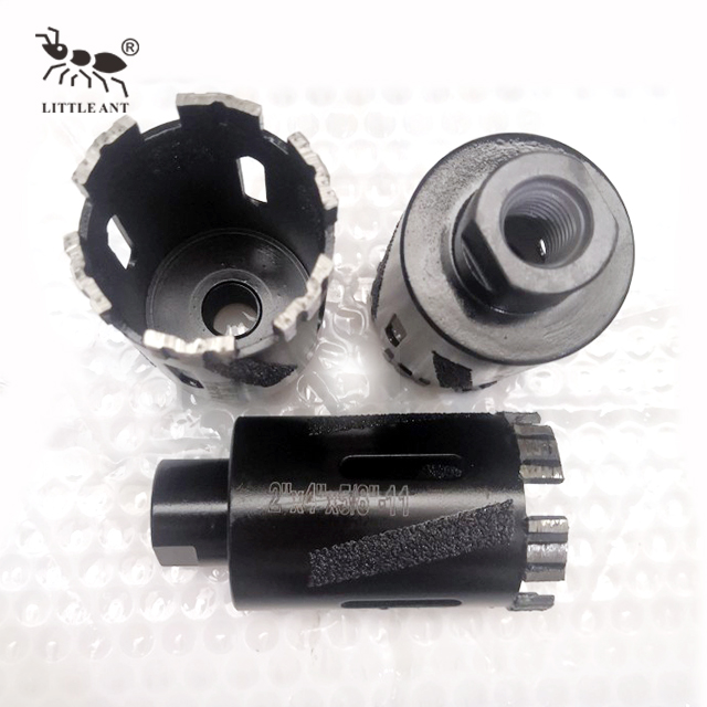 Bit de perforación de núcleo de diamante para ladrillo de pared de piedra negro